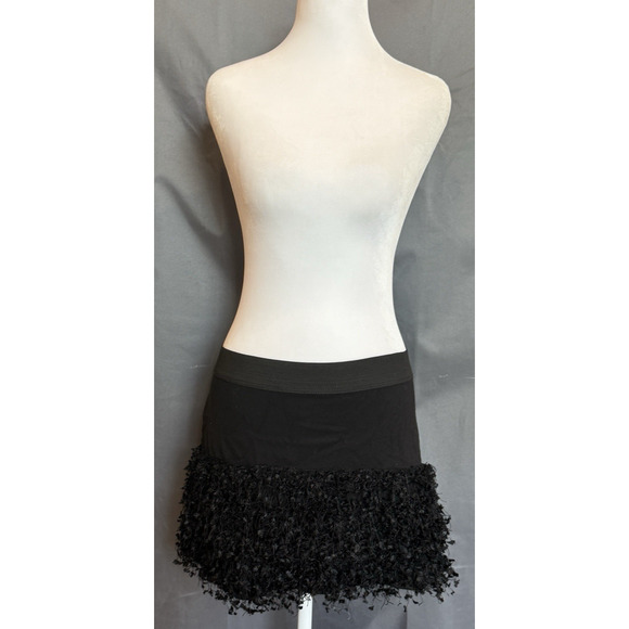 Jessica Simpson Y2K Low Rise Mini Skirt Size M Fringe Fairy Grunge Indie Punk - Picture 2 of 12